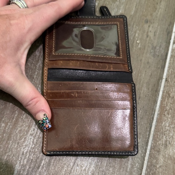 Jack Georges Black Leather Taxi Wallet - Picture 3 of 7